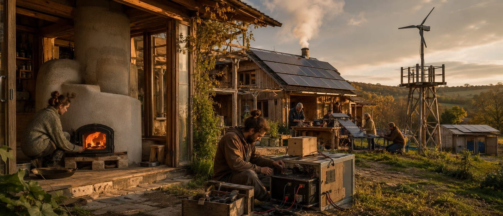 Autonomie energetique locale en contexte rural resilient.