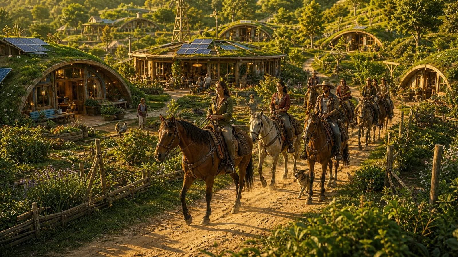 Mobilite sobre avec deplacement des chevaux.