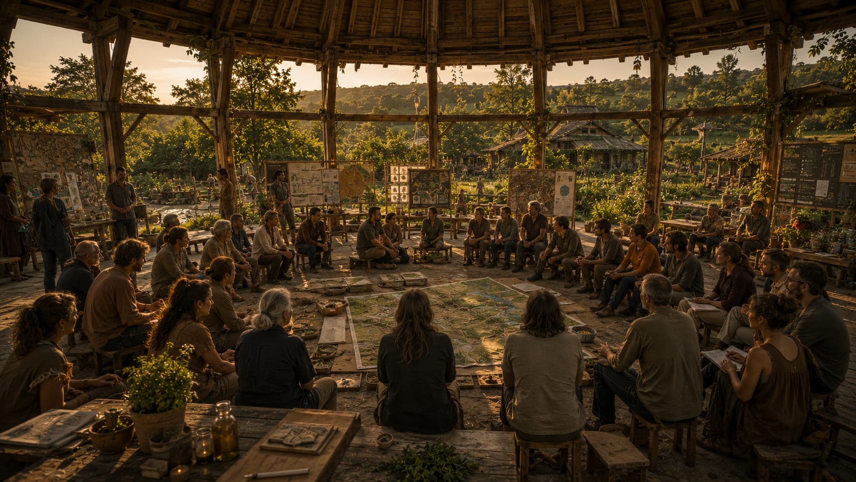Reunion locale de decision collective.