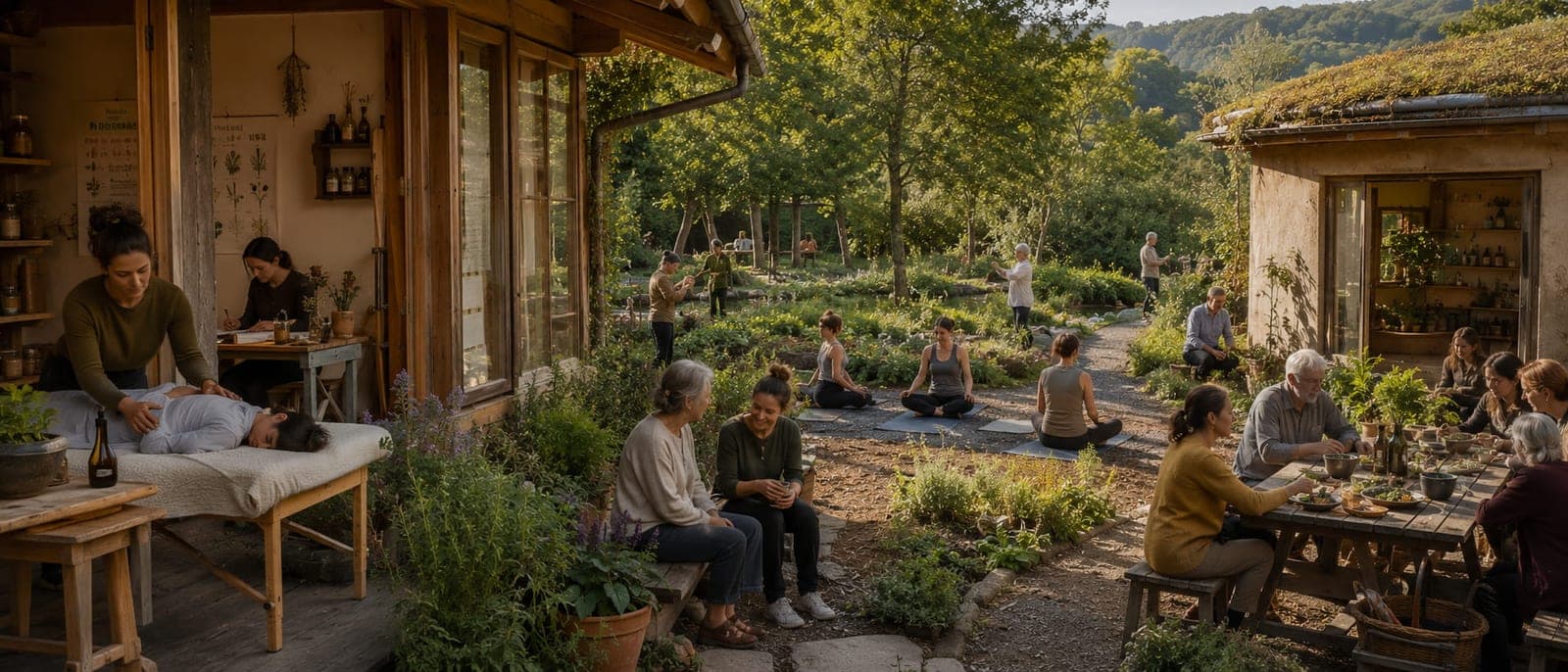 Soin de proximite et accompagnement dans un village resilient.