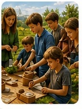 Vie des enfants autour du manÃ¨ge