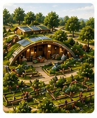 Maison bioclimatique et rÃ©sistante